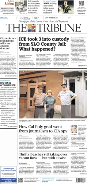 Cover of The Tribune (SLO) (Sunday)