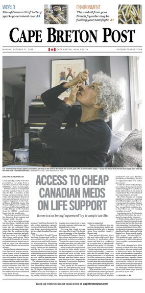 Cover of Cape Breton Post