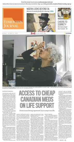 Cover of Edmonton Journal