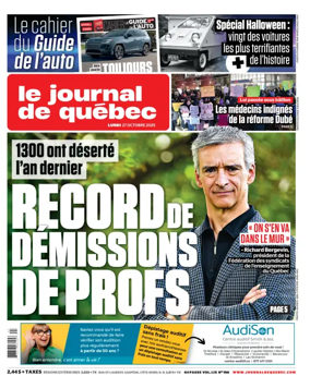 Cover of Le Journal de Quebec