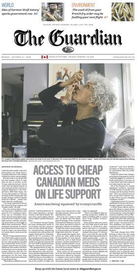 Cover of The Guardian (Charlottetown)