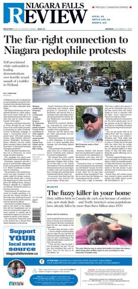 Cover of The Niagara Falls Review