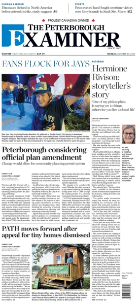 Cover of The Peterborough Examiner