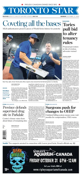 Cover of Toronto Star