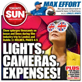 Cover of Toronto Sun