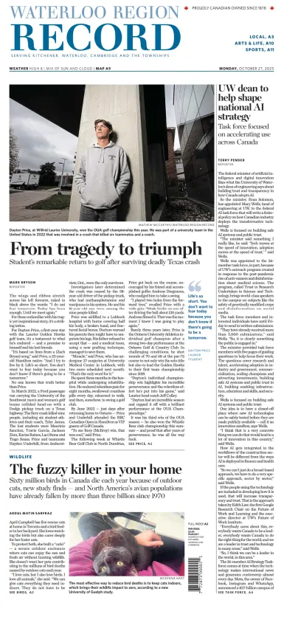 Cover of Waterloo Region Record