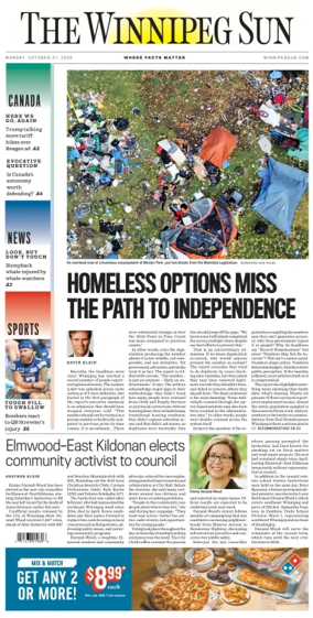Cover of Winnipeg Sun