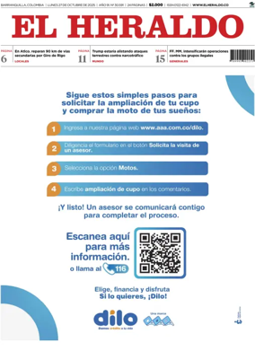 Cover of El Heraldo (Colombia)