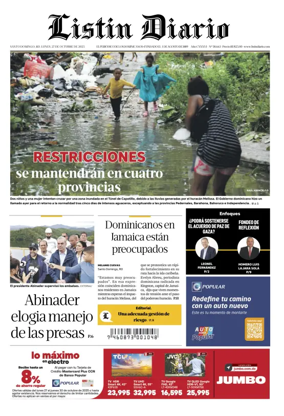 Cover of Listin Diario