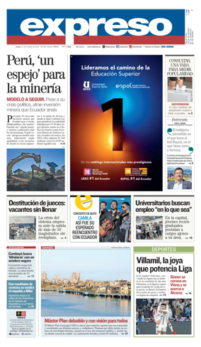 Cover of Diario Expreso