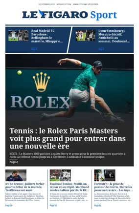 Cover of Le Figaro Sport