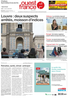 Cover of Ouest France (Challans / Saint-Gilles-Croix-de-Vie)
