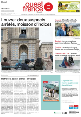 Cover of Ouest France (Cholet)