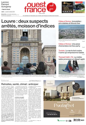 Cover of Ouest France (Lannion)