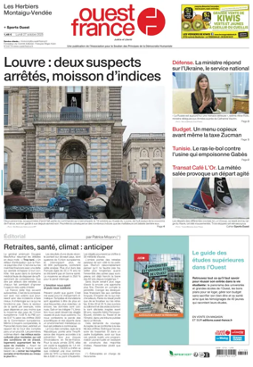 Cover of Ouest France (Les Herbiers / Montaigu)
