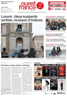 Cover of Ouest France (Nantes / Sud-Loire / Vignoble)