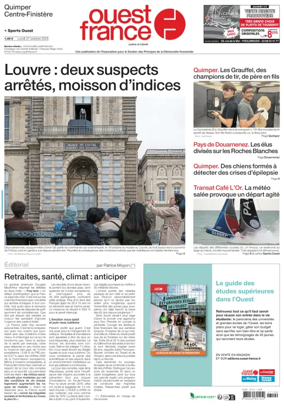 Cover of Ouest France (Quimper)