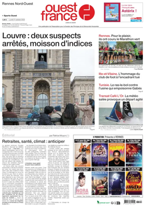 Cover of Ouest France (Rennes Nord)