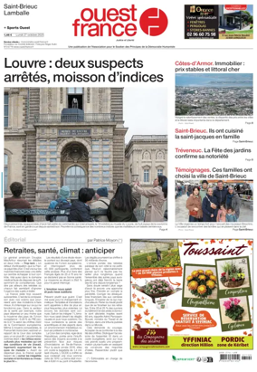 Cover of Ouest France (Saint-Brieuc)