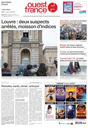 Cover of Ouest France (Saint-Malo)