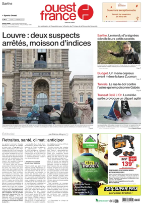 Cover of Ouest France (Sarthe)