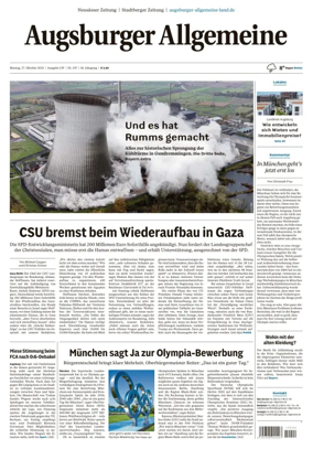 Cover of Augsburger Allgemeine (Land West)