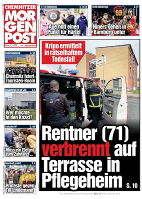 Cover of Chemnitzer Morgenpost