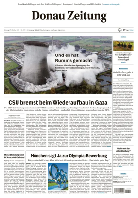 Cover of Donau Zeitung