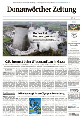 Cover of Donauwoerther Zeitung
