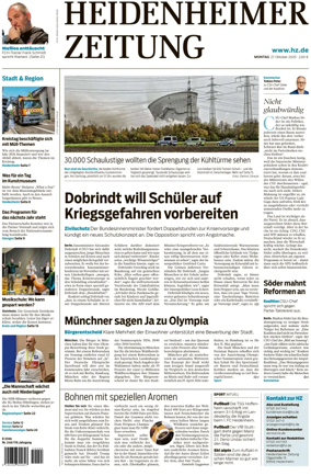 Cover of Heidenheimer Zeitung