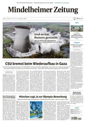 Cover of Mindelheimer Zeitung