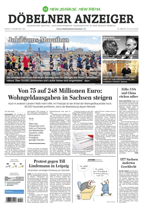 Cover of Sächsische Zeitung (Döbeln)