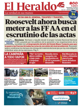 Cover of Diario El Heraldo