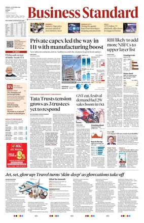 Cover of Business Standard