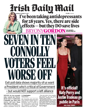 Cover of Irish Daily Mail