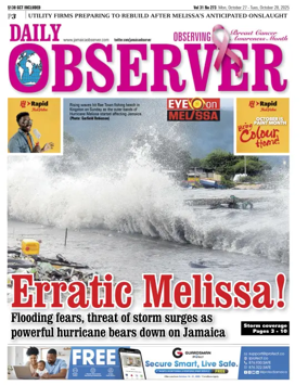 Cover of Daily Observer (Jamaica)
