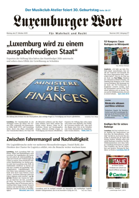 Cover of Luxemburger Wort