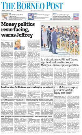 Cover of The Borneo Post (Sabah)