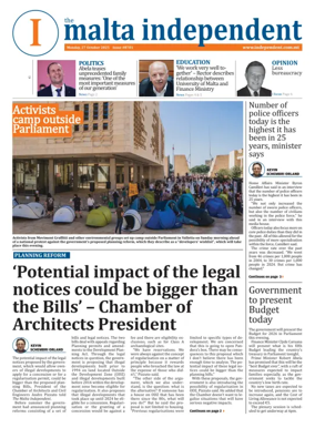 Cover of Malta Independent