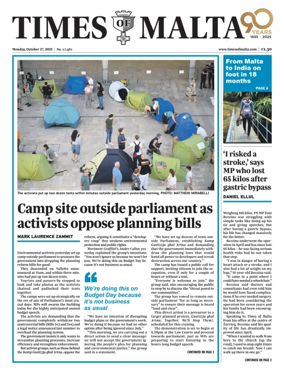 Cover of Times of Malta