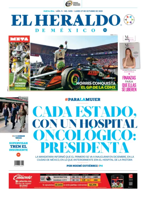 Cover of El Heraldo de Mexico