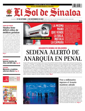 Cover of El Sol de Sinaloa