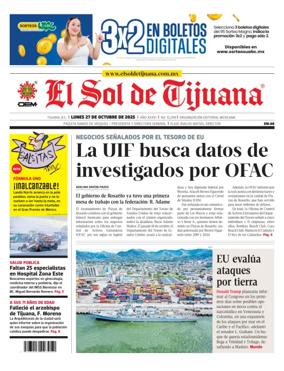 Cover of El Sol de Tijuana