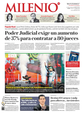 Cover of Milenio Monterrey
