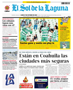 Cover of Noticias del Sol de la Laguna