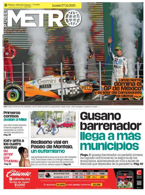 Cover of Publimetro Quintana Roo