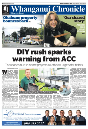 Cover of Wanganui Chronicle