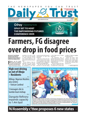 Cover of Daily Trust