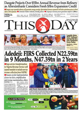 Cover of THISDAY