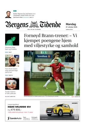 Cover of Bergens Tidende